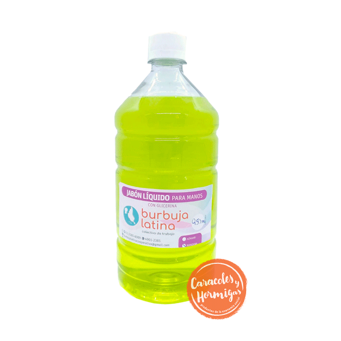 Jabon Liquido para manos Manzana &quot;Burbuja Latina&quot; 950mL