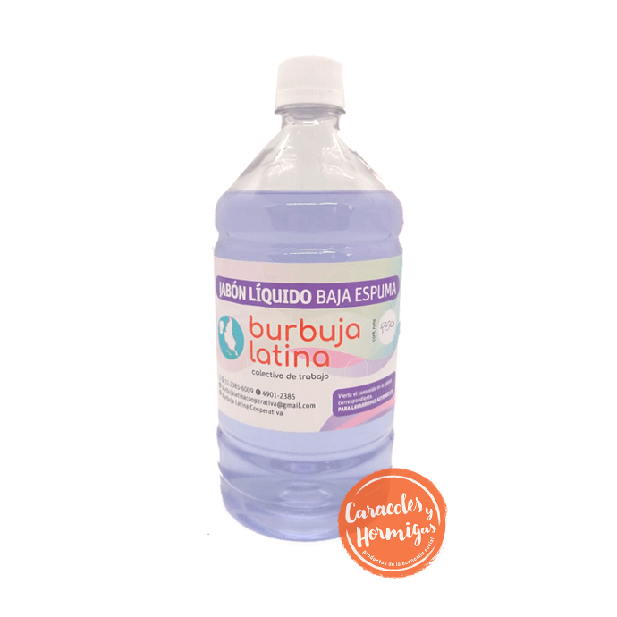 Jabon Liquido Baja Espuma para lavarropas &quot;Burbuja Latina&quot; 950ml