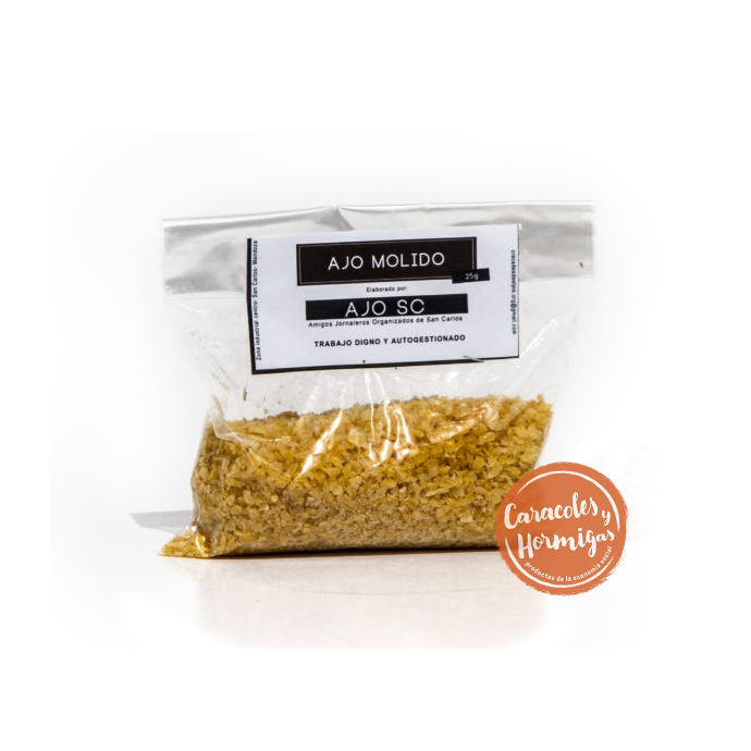 Ajo deshidratado molido 25g &quot;Crece desde el Pie&quot;