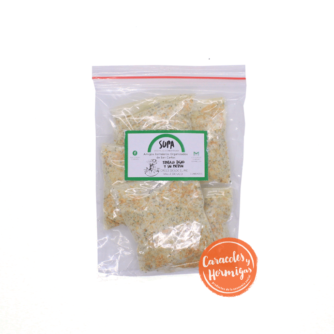 Sopa Instantenea de verduras "Crece desde el pie" por 5 sobres de 10g cada uno