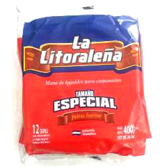 Tapas para empanadas TAMAÑO ESPECIAL Horno x 12u 400 grs &quot;La Litoraleña&quot;