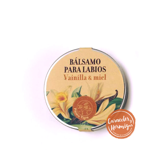 Balsamo Labial (Vainilla y Miel) &quot;Pajaro Tigre&quot; 30g