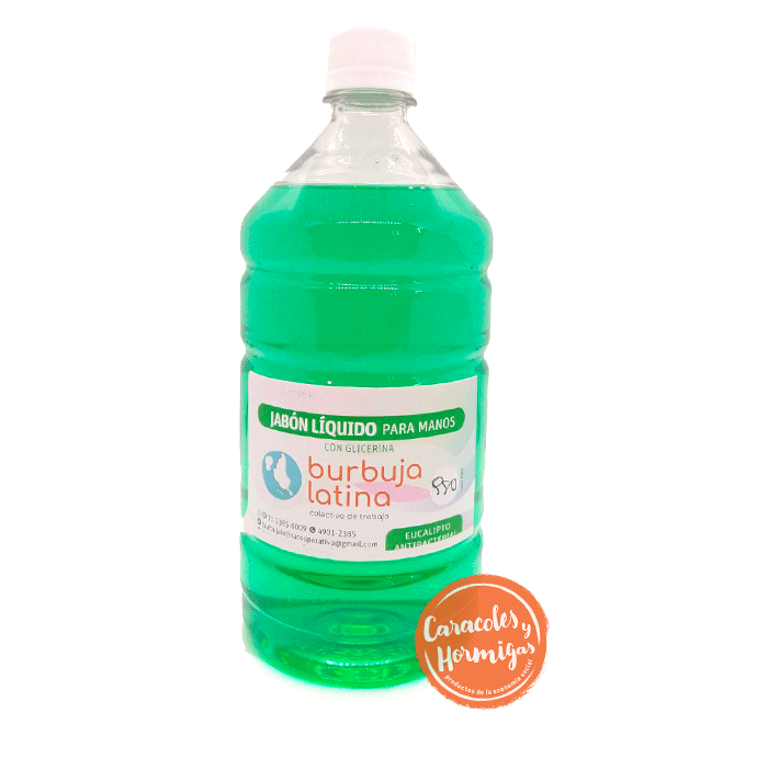 Jabon Liquido para manos Antibacterial Eucalipto "Burbuja Latina" 950mL