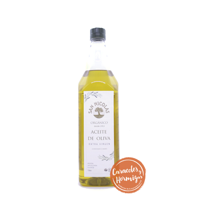 Aceite de Oliva extra virgen orgánico "San Nicolas" 1L