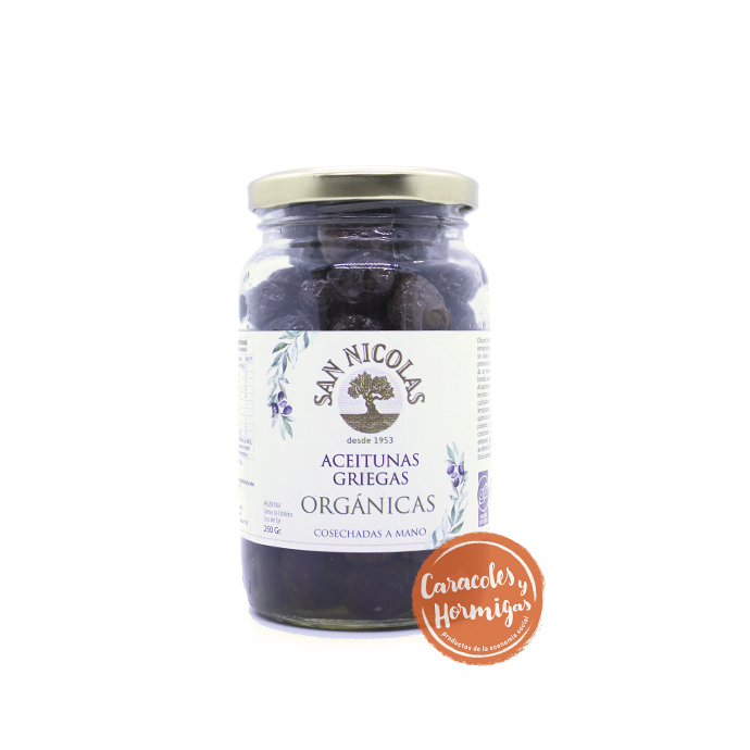 Aceitunas Griegas orgánicas &quot;San Nicolas&quot; 250g
