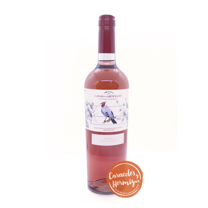 Vino Tempranillo Rose &quot;Cavas del Artesano&quot; 750mL