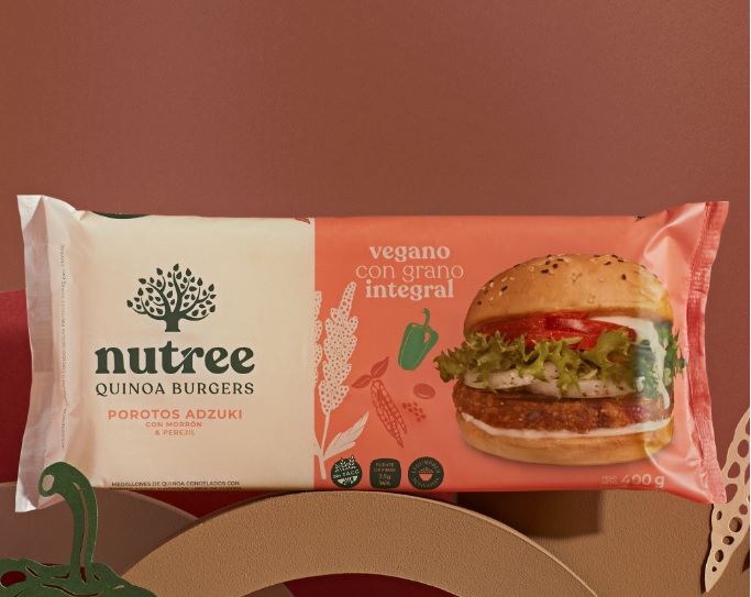Medallones de Quinoa Criolla con poroto adzuki y morron 4U &quot;Nutree&quot;