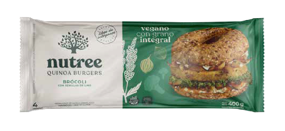 Medallones de Quinoa Brocoli con semilla de lino 4U "Nutree"