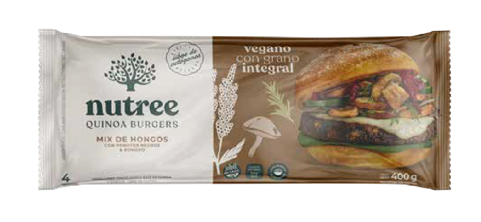 Medallones de Quinoa Hongos con porotos negros 4U "Nutree"