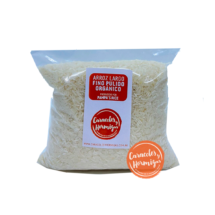 Arroz Largo Fino Pulido Organico &quot;Pampa's Rice&quot; 1K