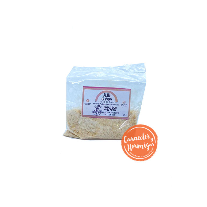 Ajo deshidratado en polvo 25g &quot;Crece desde el Pie&quot;