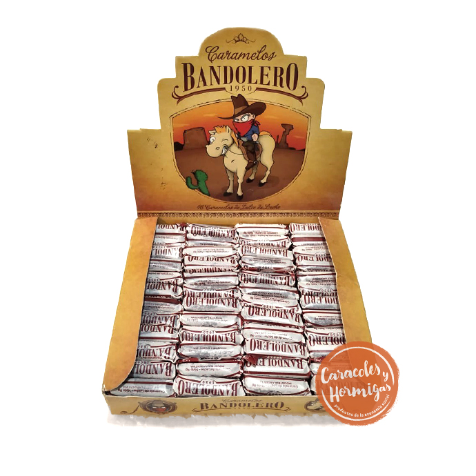 Caramelos de Dulce de Leche &quot;Bandolero&quot; 5 unidades x 3g.