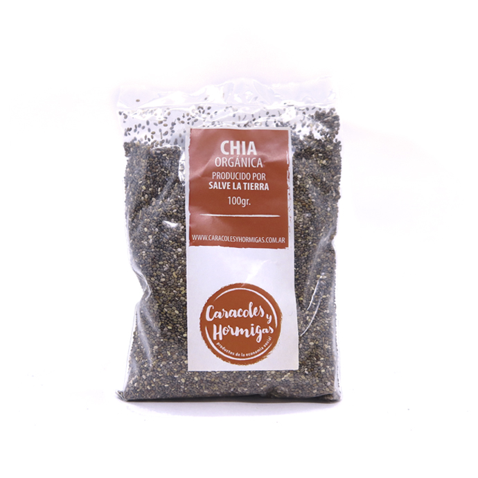 Semillas de CHIA agroecologicas fraccionada 100g "Salve la Tierra"