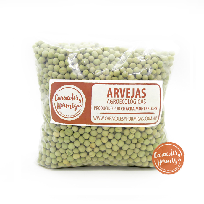 Arvejas secas agroecologicas fraccionado 500g "Monte Flore