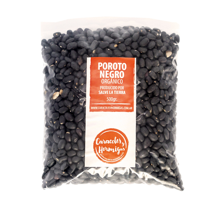 Poroto NEGRO organico organico fraccionado 500g "Salve la Tierra"
