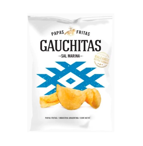 Papas Fritas con Sal Marina &quot;Gauchitas&quot; 80 grs