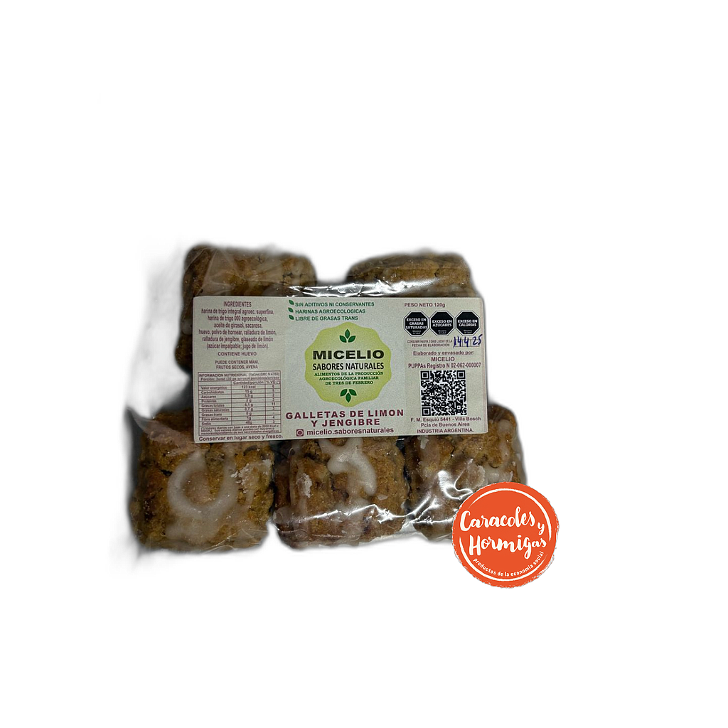 Galletas de JENGIBRE &quot;Micelio&quot; 120g