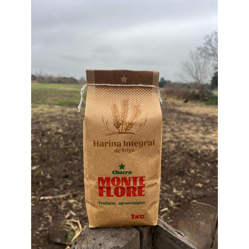 Harina de Trigo Integral Super Fina agroecologica "Monteflore" 1k