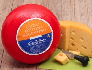 Queso Fontina fraccionado 345g aprox "Castelmar"