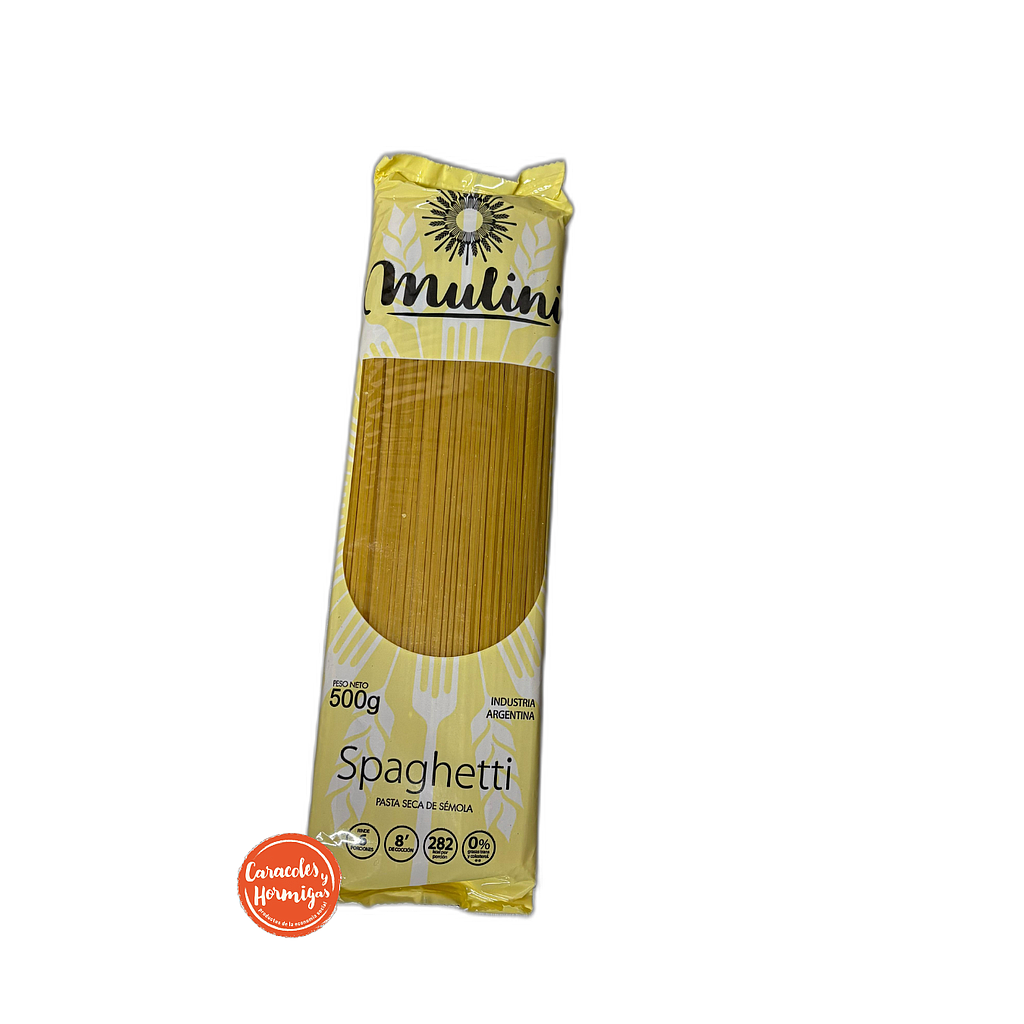 Fideos Spaghetti &quot;Mulini&quot; x 500 grs
