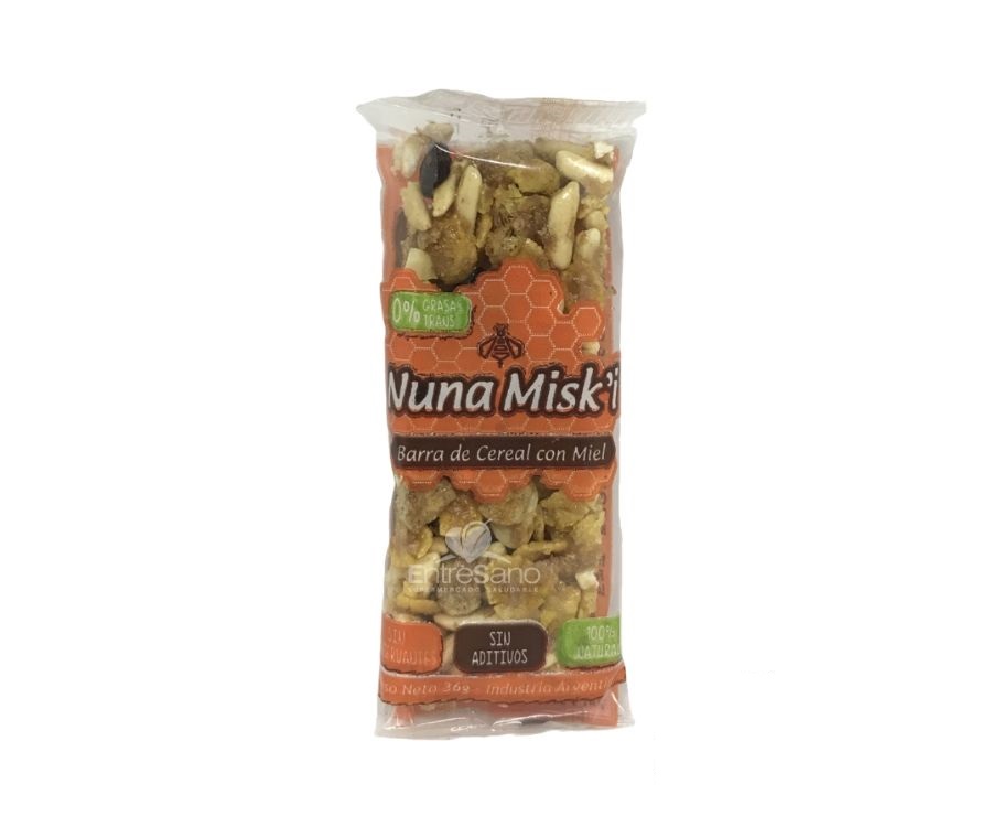 Barra de Cereal con miel &quot;Nuna Miski&quot; 30g