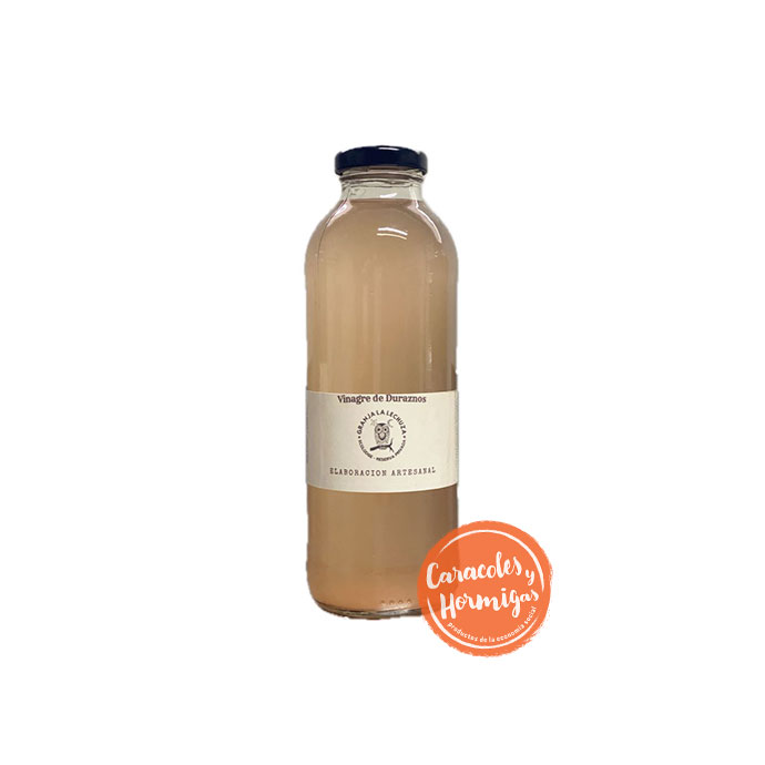 Vinagre artesanal de Durazno "Granja La Lechuza" 500ml