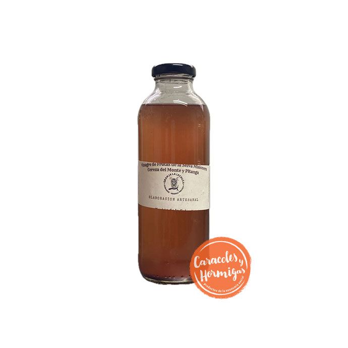 Vinagre artesanal de Cereza del Monte y Pitanga "Granja La Lechuza" 500ml