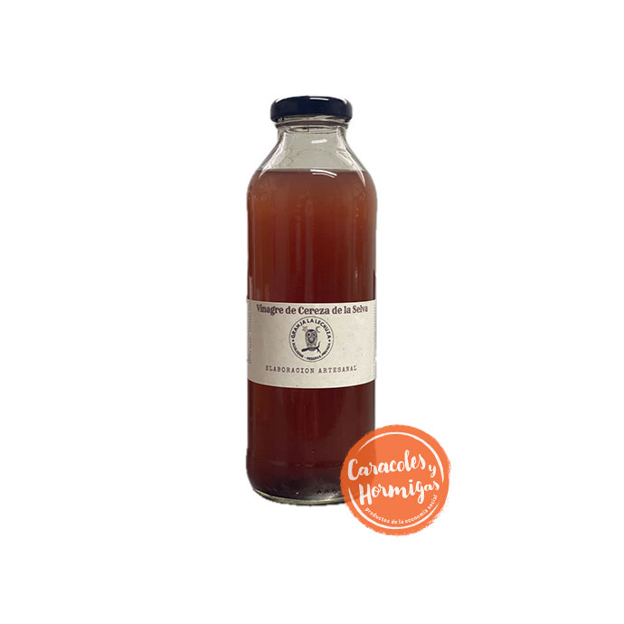Vinagre artesanal de Cereza de la Selva "Granja La Lechuza" 500ml
