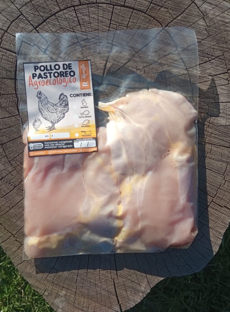 Churrascos (pata-muslo) de pollo de pastoreo agroecologico - 2 und.