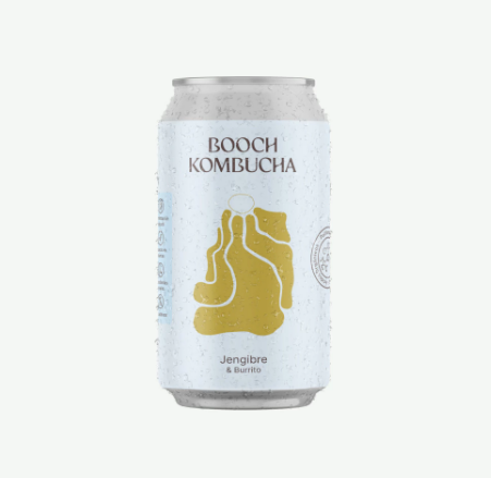 Kombucha Jengibre y Burrito "Booch" 354cc