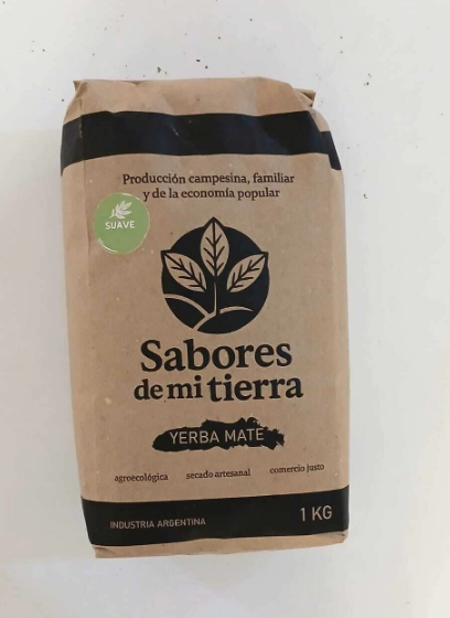 Yerba agroecologica "Sabores de Mi Tierra" 1Kg - suave