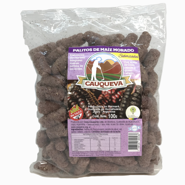 Chizitos de Maiz Morado "Cauqueva" 100g