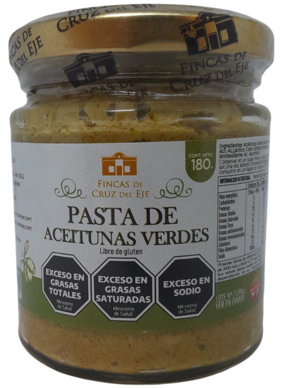 Pasta de Aceitunas Verdes "Fincas de Cruz del Eje" 180g
