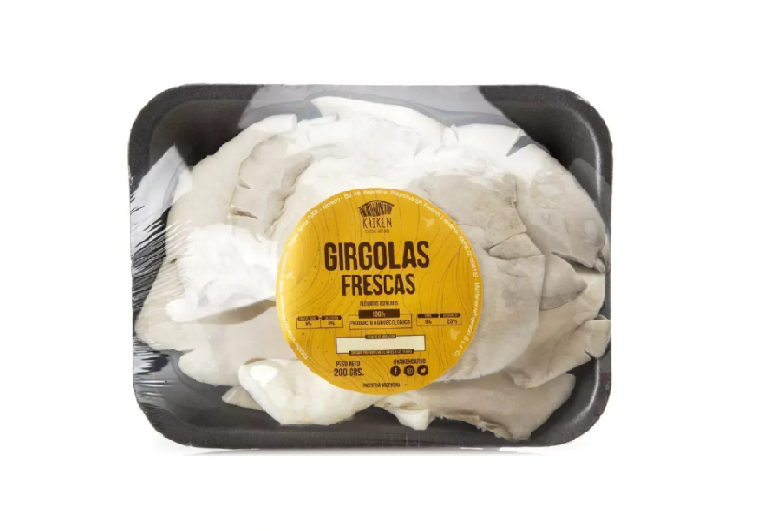 Hongos Girgolas agroecologicos frescos "Kaikén" bandeja 200gr