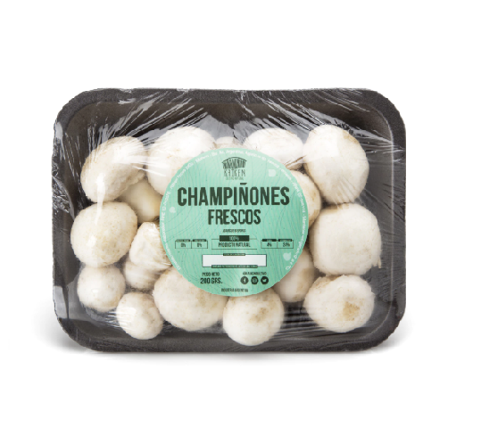 Hongos Champiñones agroecologicos frescos "Kaikén" bandeja 200gr