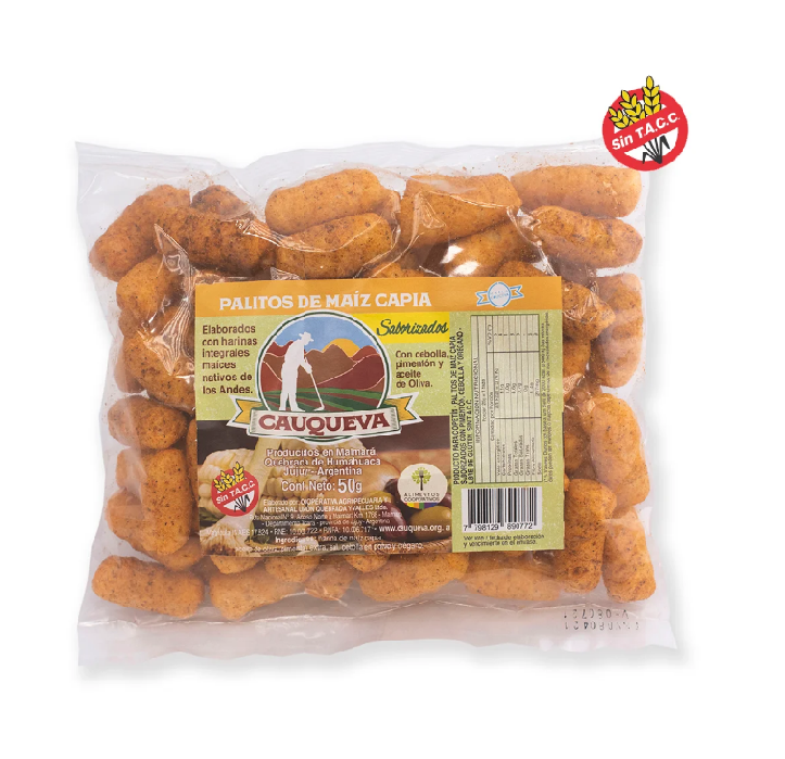 Chizitos naturales de maiz especiales "Cauqueva" 50g