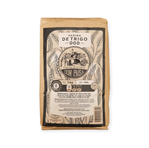 Harina blanca agroecológica 000 "Don Paisa " 1kg
