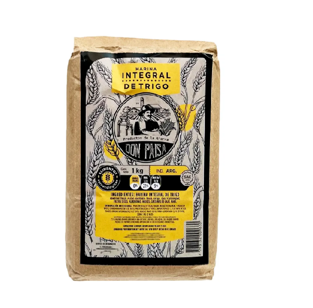 Harina integral agroecológica "Don Paisa " 1kg