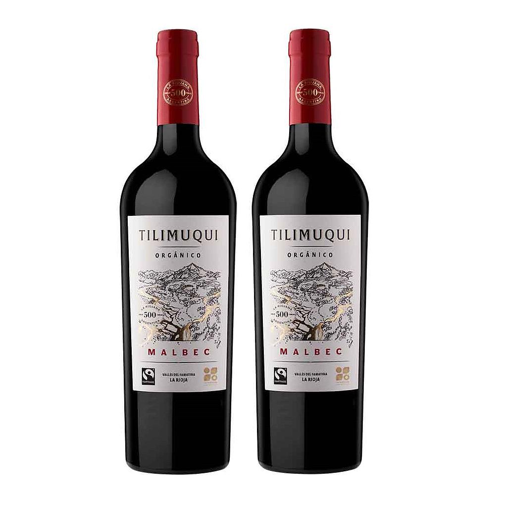 PROMO 2 Vinos Malbec Organico "Tilimuqui" 750ml