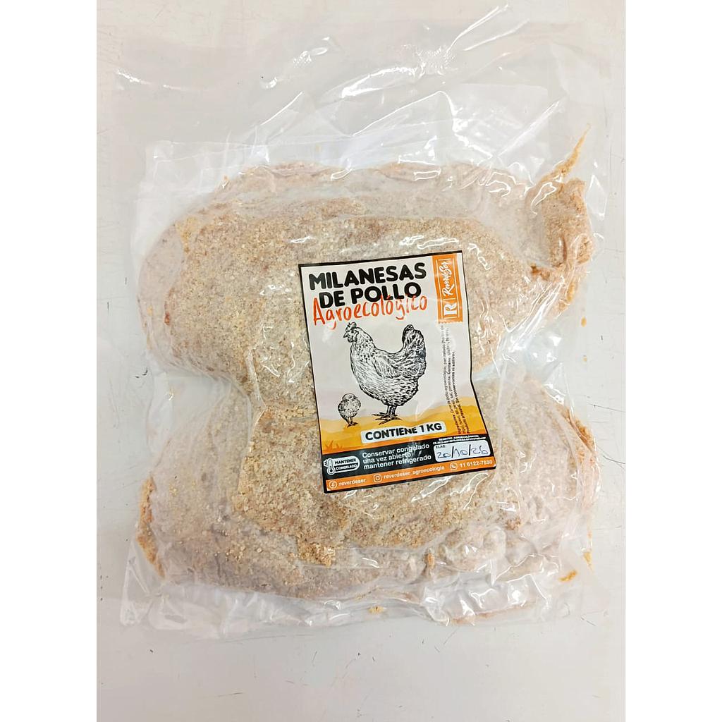 Milanesas de pollo de pastoreo agroecologico 1K