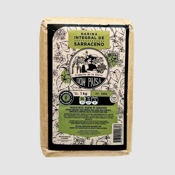 Harina integral de sarraceno agroecológica "Don Paisa " 1kg